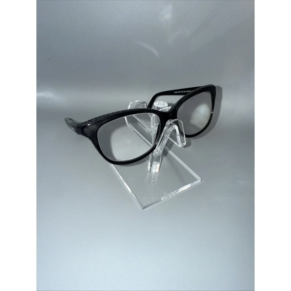 Swarovski Dame SW 5100 002 Black Crystal Cat Eye Eyeglasses Frames 54-16-135